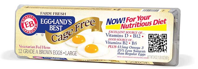 这是 cage free、vegetarian fed 的鸡蛋