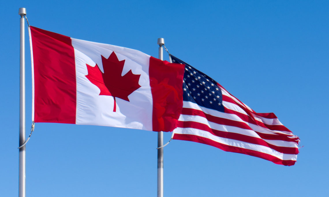 USA and Canada Flags