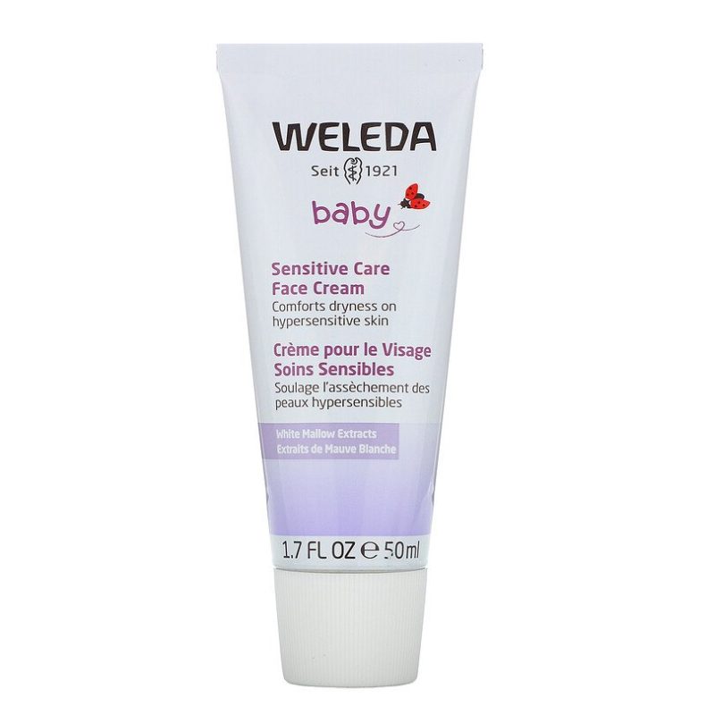 Weleda Baby Sensitive Care Face Cream, White Mallows Extracts