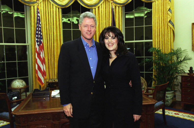 Clinton with Lewinsky in February 1997