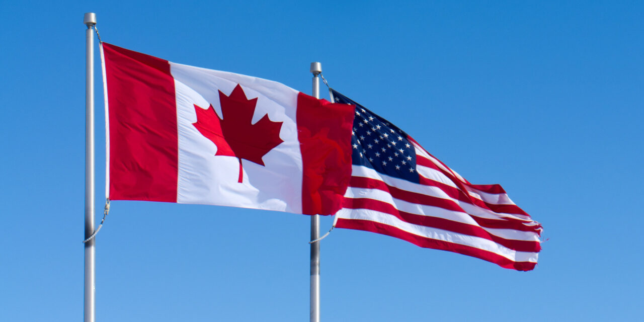 USA and Canada Flags