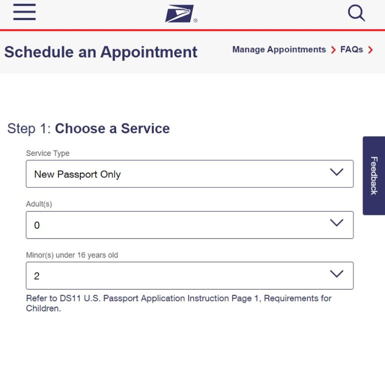 usps passport renewal appointment scheduler