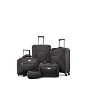 American Tourister Five-Piece Spinner Luggage Set