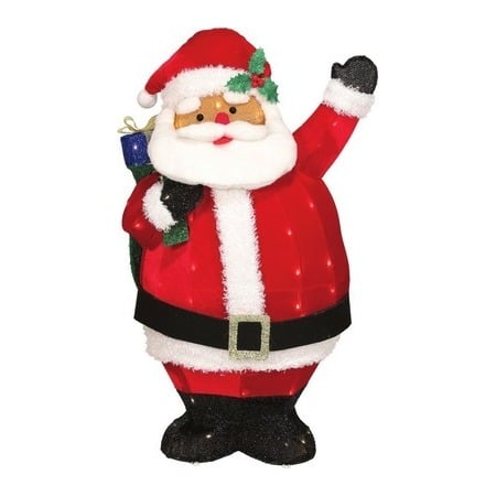 Holiday Living 37.5-in Pre-Lit Santa Claus Decoration