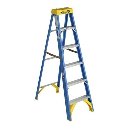 Werner 6-ft Fiberglass Step Ladder (250-lb Load Capacity)
