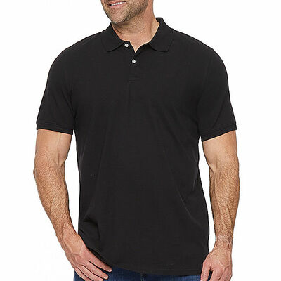 St. Johns Bay Big and Tall Mens Regular Fit Short Sleeve Polo Shirt