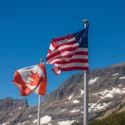 USA Canada Flags