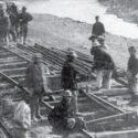 中央太平洋铁路工地的中国工人